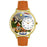 Whimsical Unisex Holland Tan Leather Watch