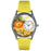 Whimsical Womens Lion Yellow Leather Watch