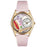 Whimsical Womens Pastries Pink Leather Watch
