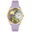 Whimsical Womens Fairy Lavender Leather Watch