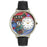 Whimsical Unisex Democrat Black Leather Watch