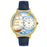 Whimsical Unisex Sailing Navy Blue Leather Watch
