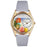 Whimsical Womens Mermaid Baby Blue Leather Watch