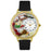 Whimsical Unisex Realtor Black Skin Leather Watch
