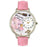 Whimsical Unisex Ballet Shoes Pink Leather Watch