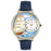 Whimsical Unisex Sailing Navy Blue Leather Watch