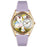 Whimsical Womens Easter Bunny Yellow Leather Watch