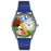 Whimsical Womens Baseball Royal Blue Leather Watch