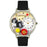 Whimsical Unisex Shih-Tzu Black Skin Leather Watch