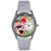 Whimsical Womens Day Care Teacher Red Leather Watch