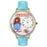 Whimsical Unisex Doll Lover Baby Blue Leather Watch