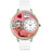 Whimsical Unisex Nurse Red White Skin Leather Watch