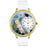 Whimsical Unisex Massage Therapist White Leather Watch