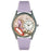 Whimsical Womens Shoe Shopper Lavender Leather Watch