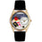 Whimsical Womens Kindergarten Teacher Red Leather Watch