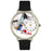 Whimsical Unisex Respiratory Therapist Black Skin Leather Watch