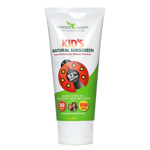Goddess Garden Organic Sunscreen - Kids Natural SPF 30 Lotion - 6 oz