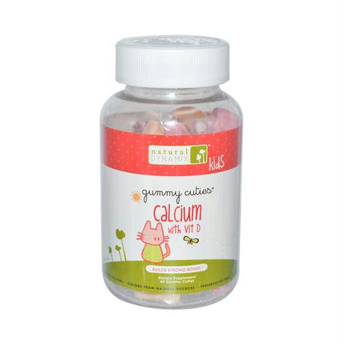 Natural Dynamix Calcium with Vit D for Kids - 60 Gummies