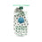 Earth Therapeutics Moisturizing Foot Sock - White with Footprints - 1 Pair