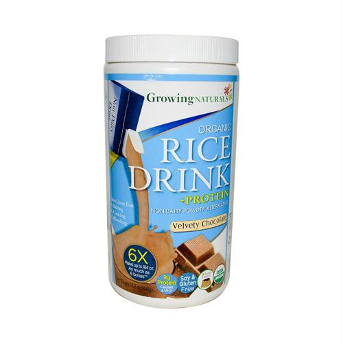 Growing Naturals Rice Drink Powder - Velvety Chocolate - 15.8 oz