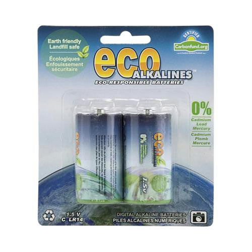 Eco Alkaline Battery - C Cell - Case of 7 - 2 Pack