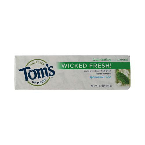 Toms of Maine Wicked Fresh Toothpaste Spearmint Ice - 4.7 oz - Case of 6