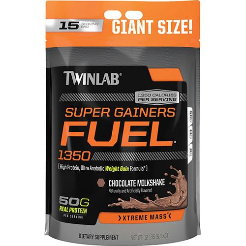 Twinlab Super Gainers Fuel 1350 - Chocolate Milkshake - 12 lbs