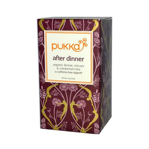 Pukka Herbal Teas After Dinner - Organic Fennel Chicory and Cardamom Tea - Caffeine Free - 20 Bags
