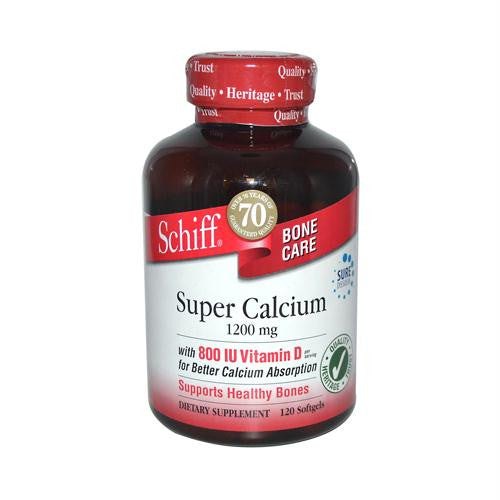 Schiff Super Calcium with Vitamin D - 1200 mg - 120 Softgels