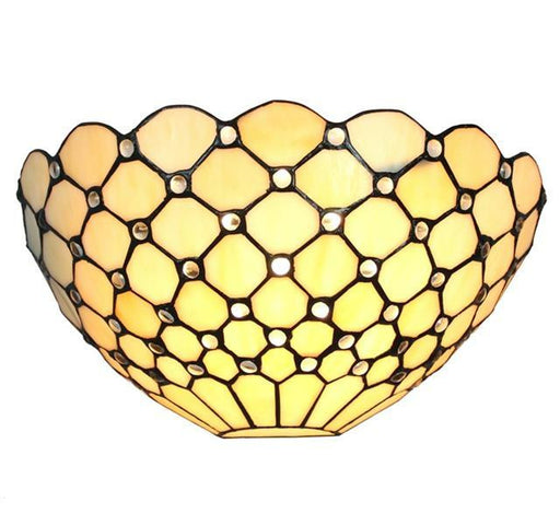 Amora Lighting Tiffany Style White Wall Sconce Lamp