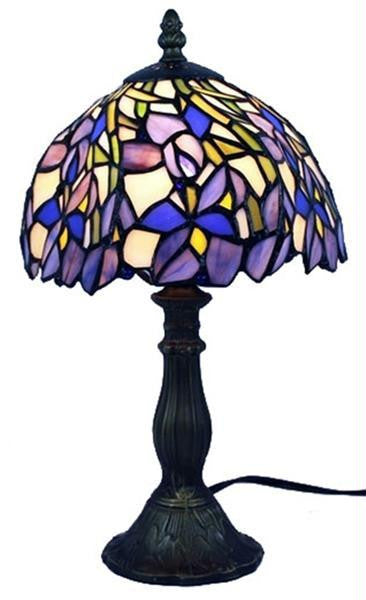 Amora Lighting Tiffany Style Iris Table Lamp
