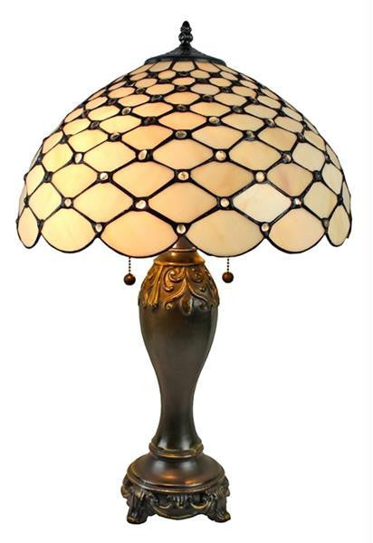 Amora Lighting Tiffany Style Chandelle Table Lamp