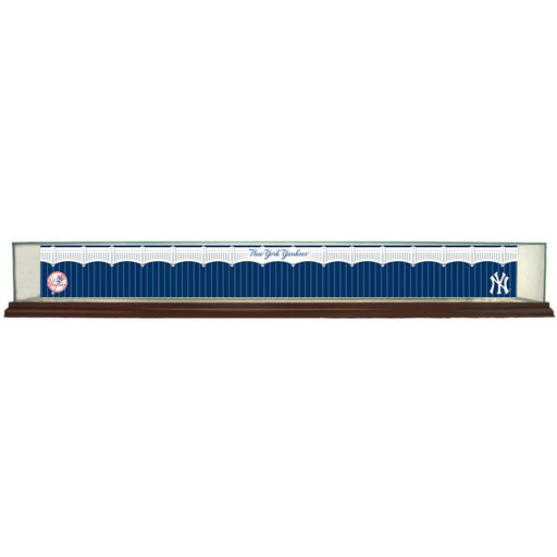 New York Yankees Stadium Fa ade Background Glass Bat Case