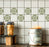 Breton Olive RETile Decal Clear Bkg 4 inch Tile