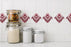 Chantilly Red RETile Decal Clear Bkg 6 inch Tile