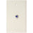 WHITE WALL PLATE W/1 F-81