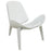Arch Upholstered Vinyl Lounge Chair 1050-WHI-WHI