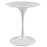 Lippa 28" Round Artificial Marble Dining Table 1128-WHI