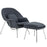 W Upholstered Fabric Lounge Chair With Ottoman Upholstered Fabric Lounge Chair 113-DGR