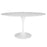Lippa 60" Oval Artificial Marble Dining Table 1135-WHI