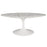 Lippa 42" Oval-Shaped Artificial Marble Coffee Table 1140-WHI