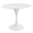 Lippa 40" Round Fiberglass Dining Table 118-WHI