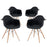 Pyramid Dining Armchair Set of 4 1257-BLK