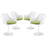 Lippa Dining Armchair Set of 4 1260-GRN