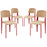 Cabin Dining Side Chair Set of 4 1263-RED