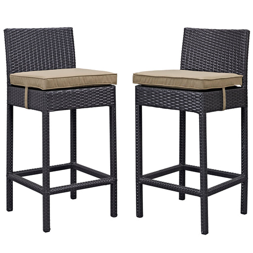Lift Bar Stool Outdoor Patio Set of 2 1281-EXP-MOC