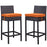 Lift Bar Stool Outdoor Patio Set of 2 1281-EXP-ORA