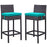 Lift Bar Stool Outdoor Patio Set of 2 1281-EXP-TRQ