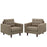 Empress Armchair Upholstered Set of 2 1283-OAT