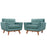 Engage Armchair Wood Set of 2 1284-LAG